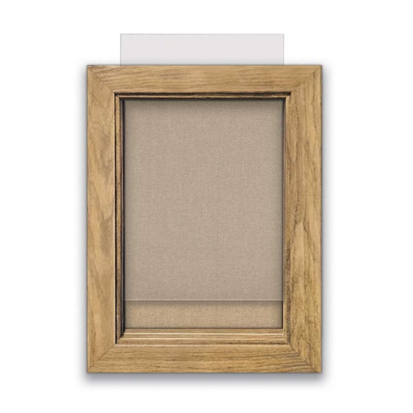 Indoor Enclosed Combo Board, 72"x36", Black Frame/Black & Rubber